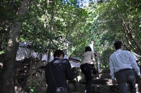 朝熊神社への階段